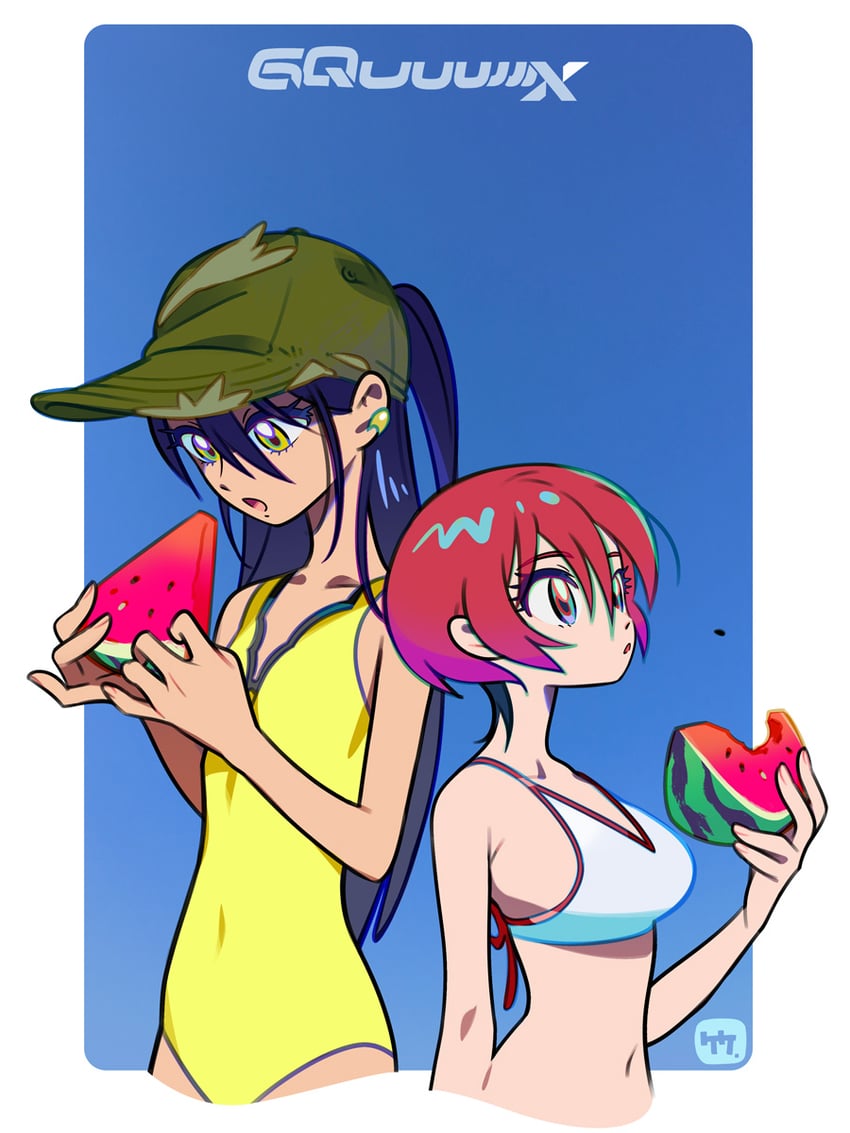amate yuzuriha and nyaan (gundam and 1 more) drawn by take_(takegarou)