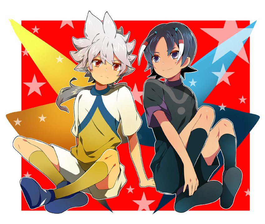 hakuryuu and shuu (inazuma eleven and 1 more) drawn by akishima_kei