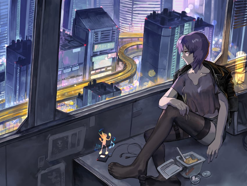 kusanagi motoko (ghost in the shell) drawn by level-00