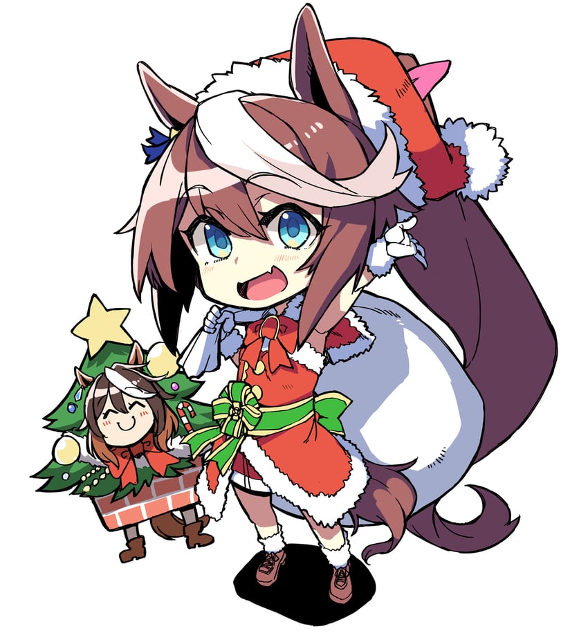 tokai teio and symboli rudolf (umamusume) drawn by hidori_(hibi_toridori)