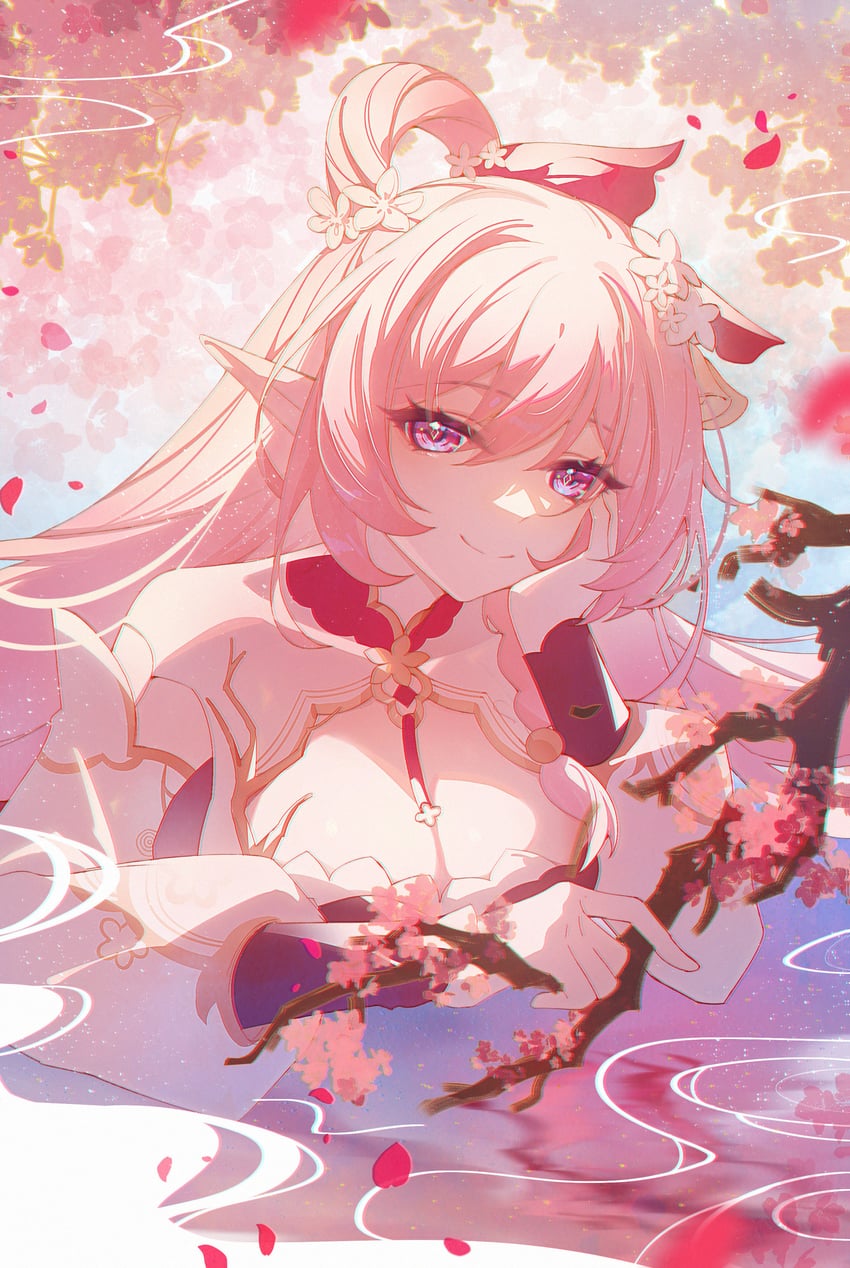 elysia (honkai and 1 more) drawn by silence_(pixiv18541142)