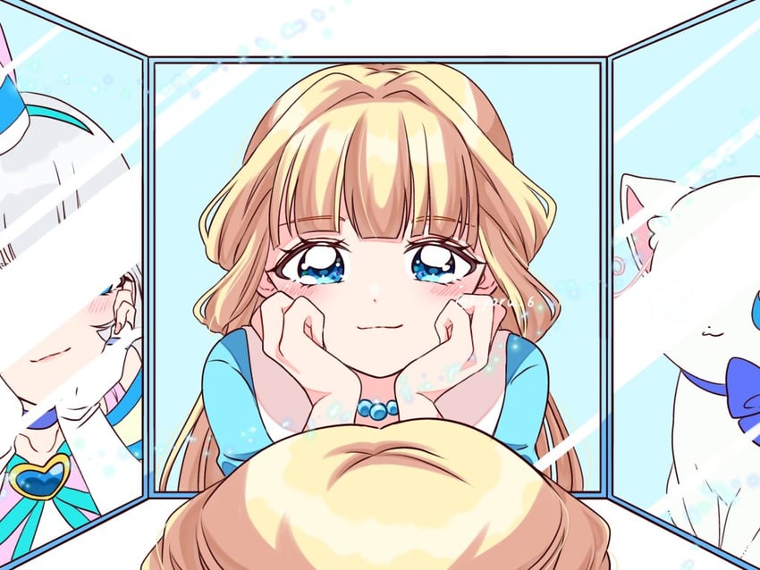 nekoyashiki yuki and cure nyammy (precure and 1 more) drawn by 0_yoru_6