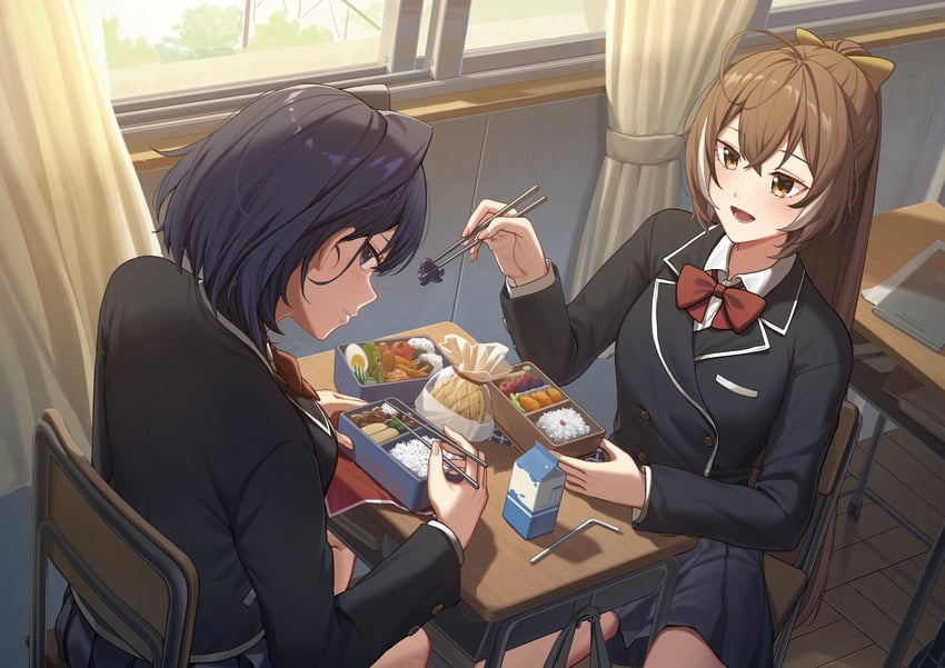 ouro kronii and nanashi mumei (hololive and 1 more) drawn by resu_desu