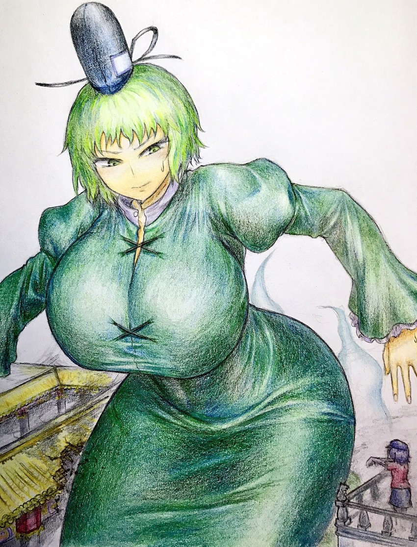 miyako yoshika and soga no tojiko (touhou) drawn by yuugatou_(yuuzutu)