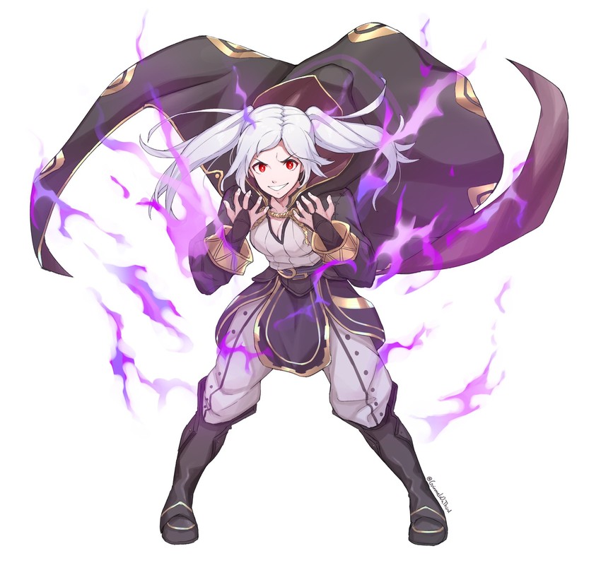 female robin (fire emblem and 1 more) drawn by grimmelsdathird