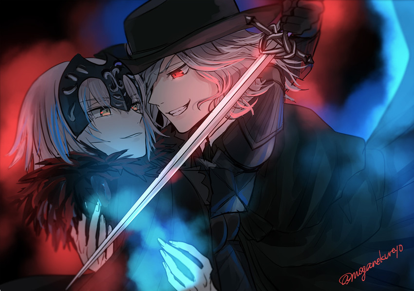 jeanne d'arc alter and edmond dantes (fate and 1 more) drawn by omizu_(omz)