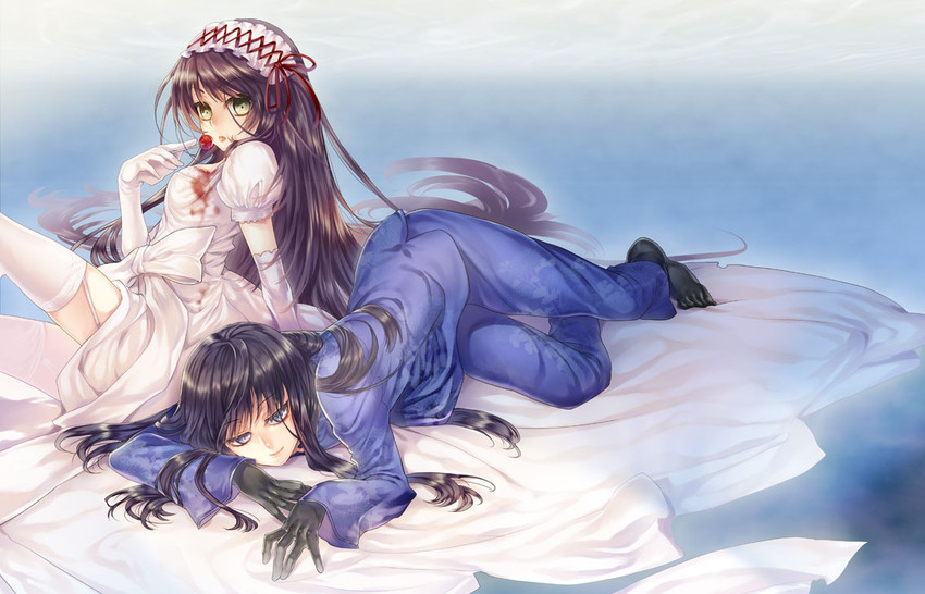 karyou kaie and ishizue kanata (decoration disorder disconnection) drawn by tenkuu_sphere