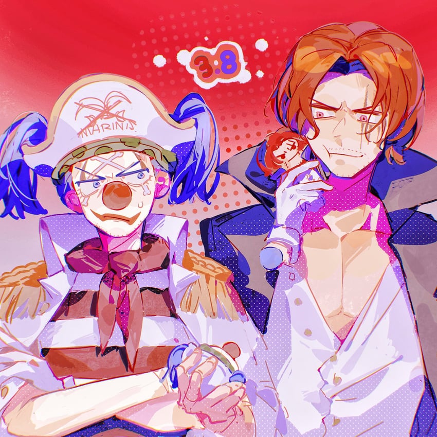 shanks and buggy the clown (one piece) drawn by nasix23