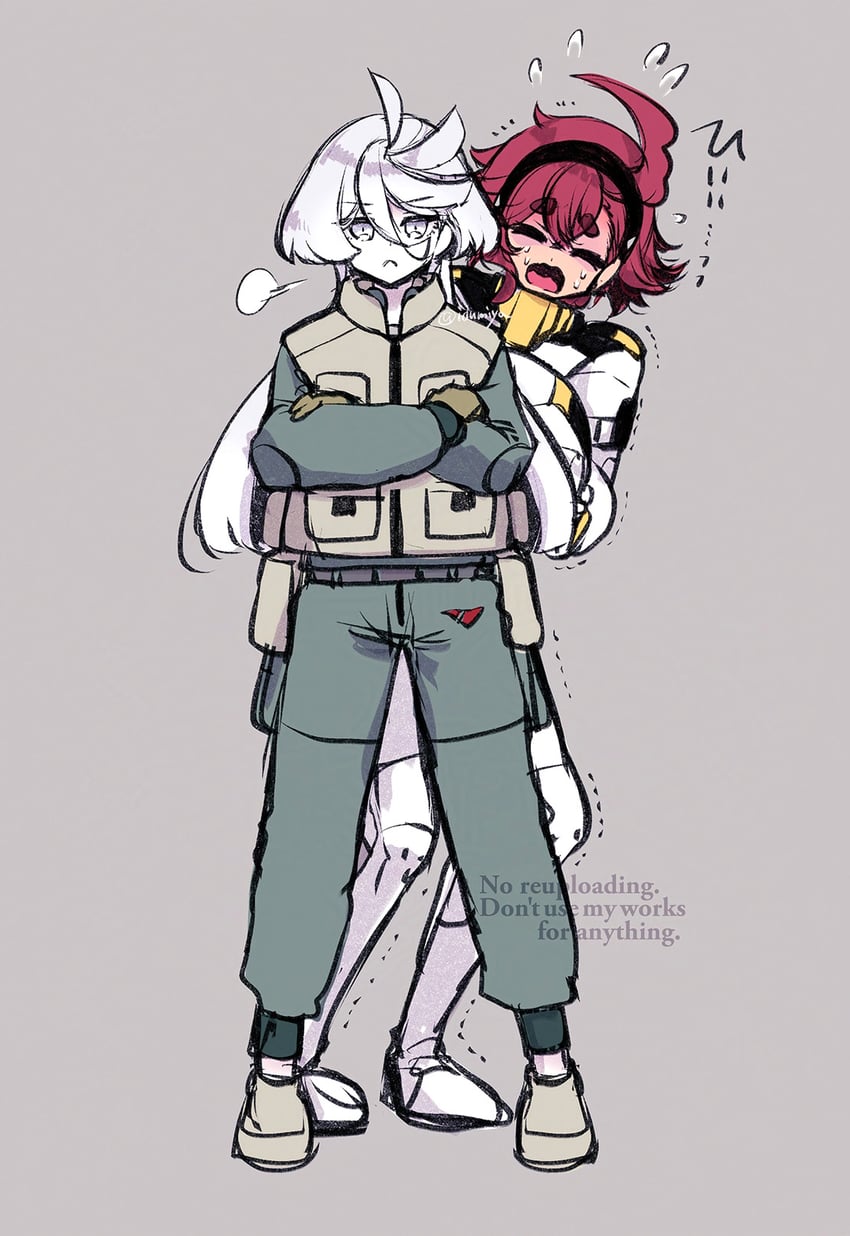 suletta mercury and miorine rembran (gundam and 1 more) drawn by izumiya_otoha