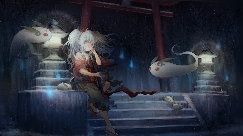 ghost ogre & snow rabbit (yu-gi-oh!) drawn by 18_(backstreetno18)