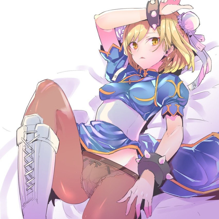 chun-li and djeeta (granblue fantasy and 1 more) drawn by tajima_ryuushi