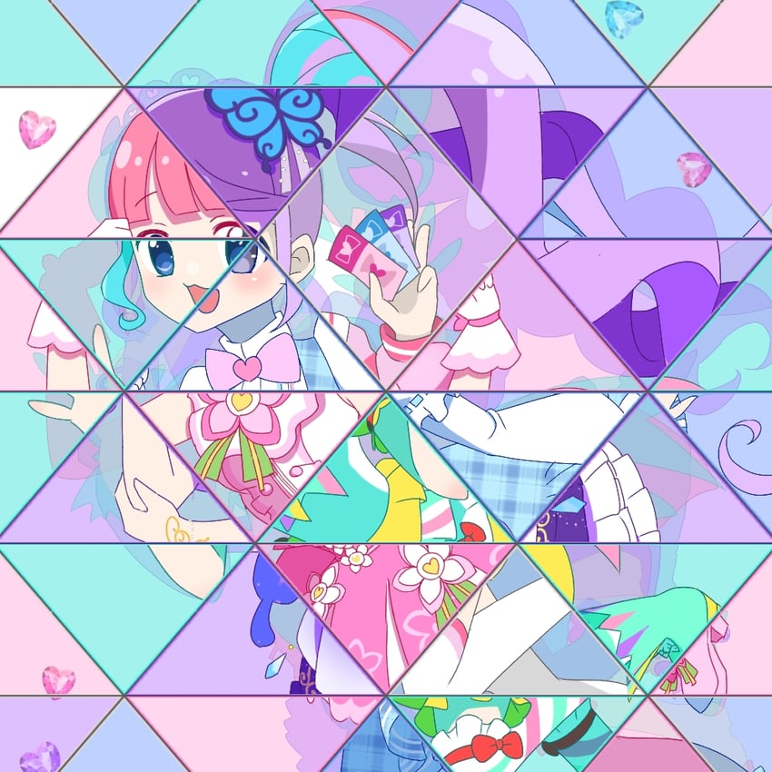 manaka non, pinon, kanon, and junon (pretty series and 1 more) drawn by kuroda_keeshi
