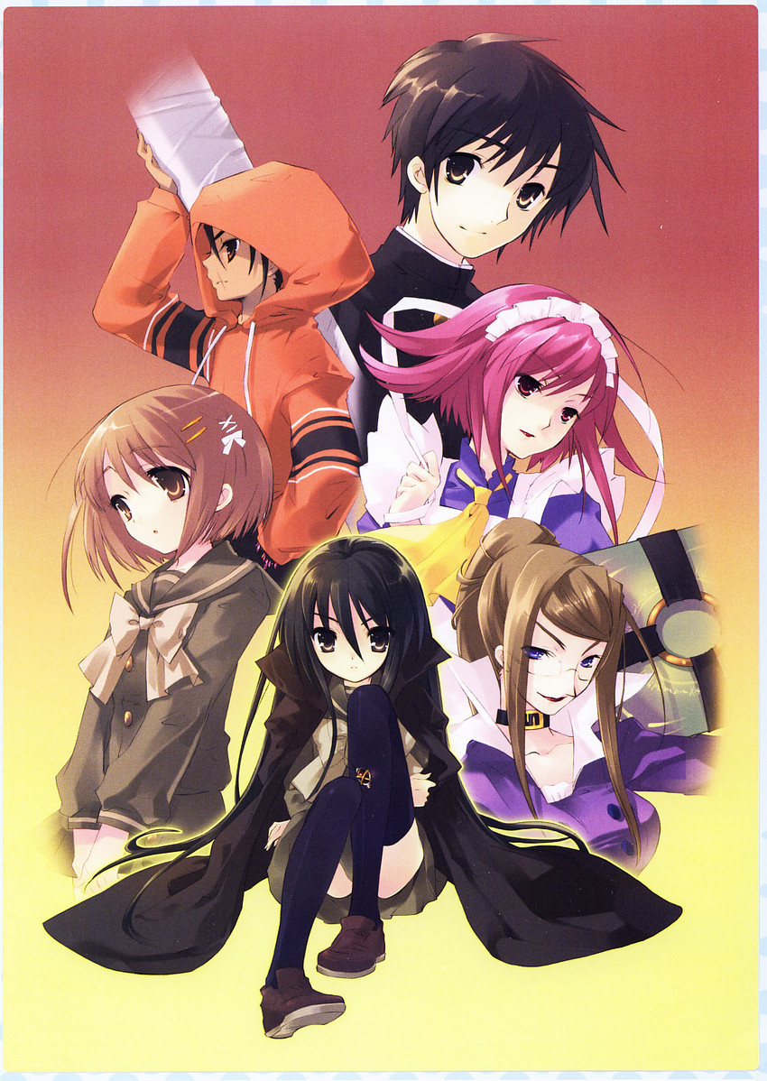 shana, alastor, yoshida kazumi, wilhelmina carmel, sakai yuuji, and 3 more (shakugan no shana) drawn by ito_noizi