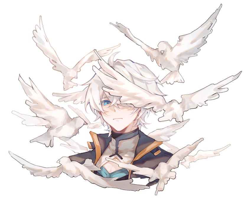 kevin kaslana (honkai and 1 more) drawn by youzaiyouzai143