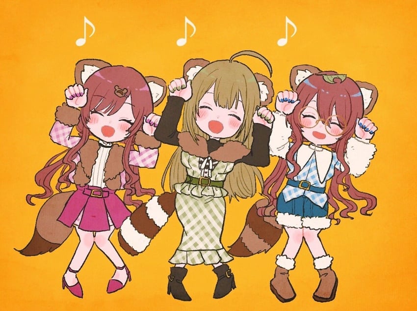 osaki amana, kuwayama chiyuki, and osaki tenka (idolmaster and 1 more) drawn by anam95