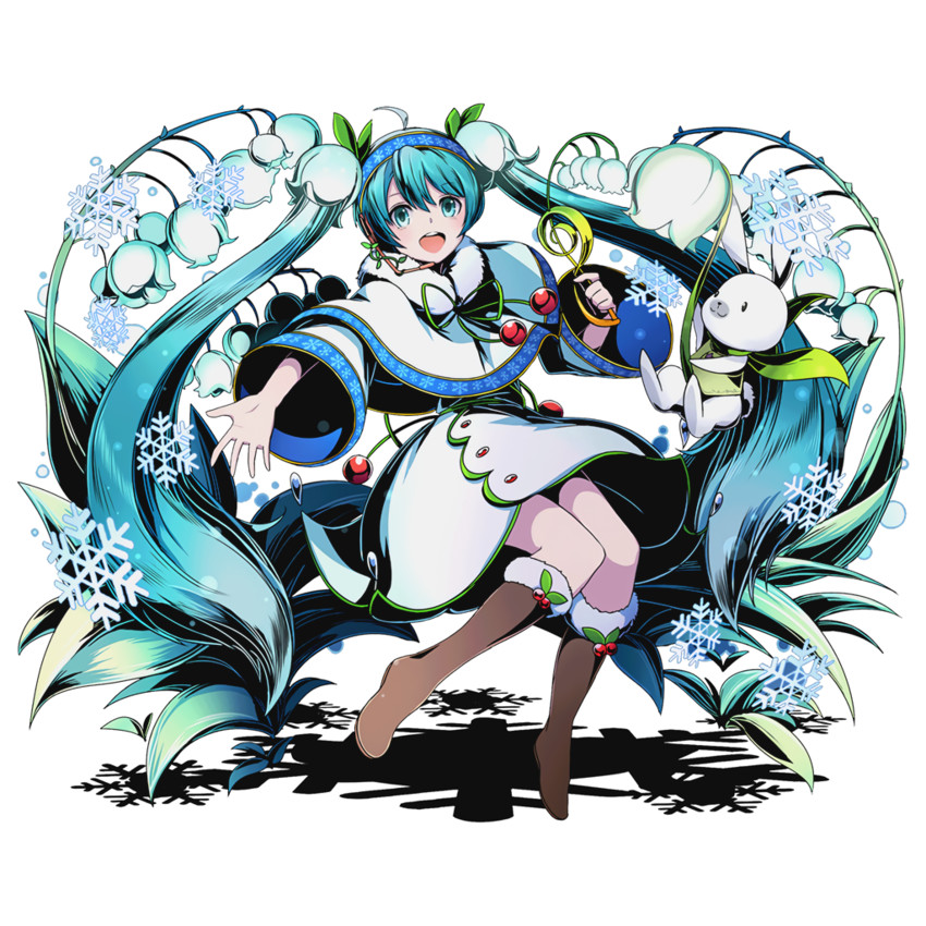 hatsune miku, yuki miku, and rabbit yukine (vocaloid and 2 more) drawn by ucmm