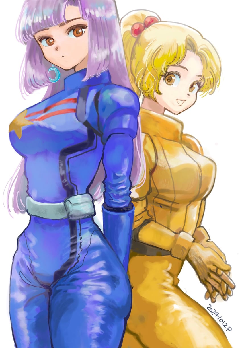 roux louka and elle vianno (gundam and 1 more) drawn by okrdisk2000