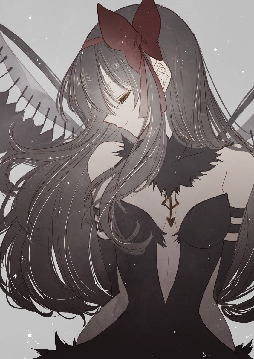 akemi homura and akuma homura (mahou shoujo madoka magica and 1 more) drawn by misteor