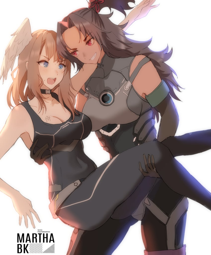 eunie and ashera (xenoblade chronicles and 1 more) drawn by marthabucks