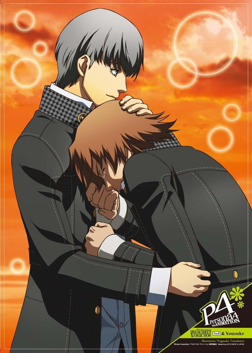 narukami yu and hanamura yousuke (persona and 1 more)