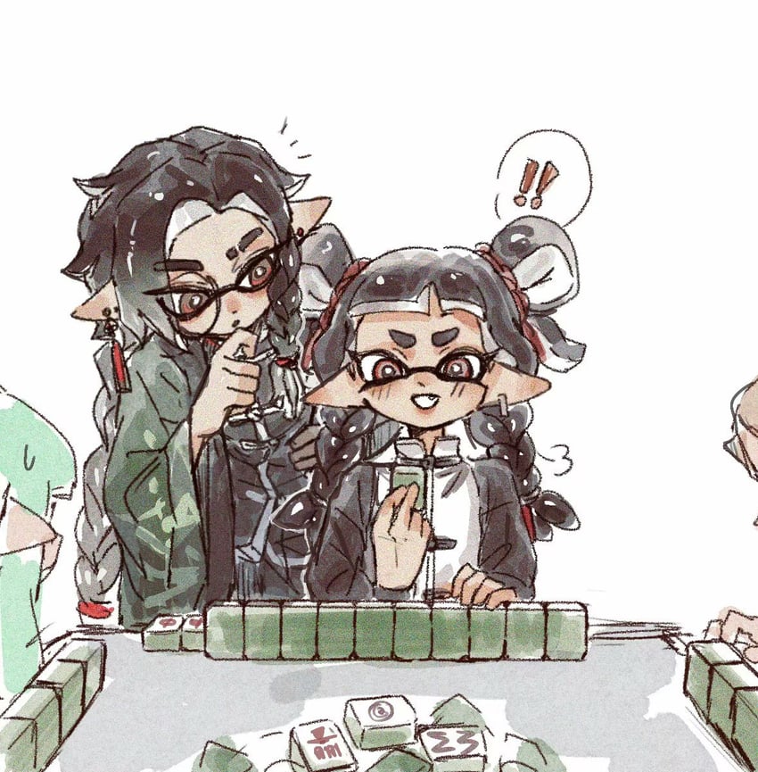 inkling player character, inkling girl, and inkling boy (splatoon) drawn by gucandiyi52092