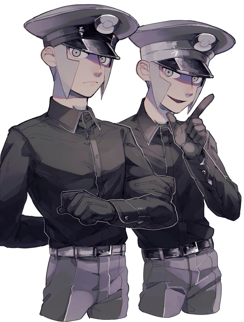 ingo and emmet (pokemon and 1 more) drawn by akamtvahosi