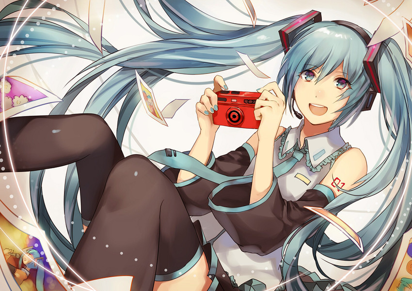 hatsune miku (vocaloid) drawn by yunomachi