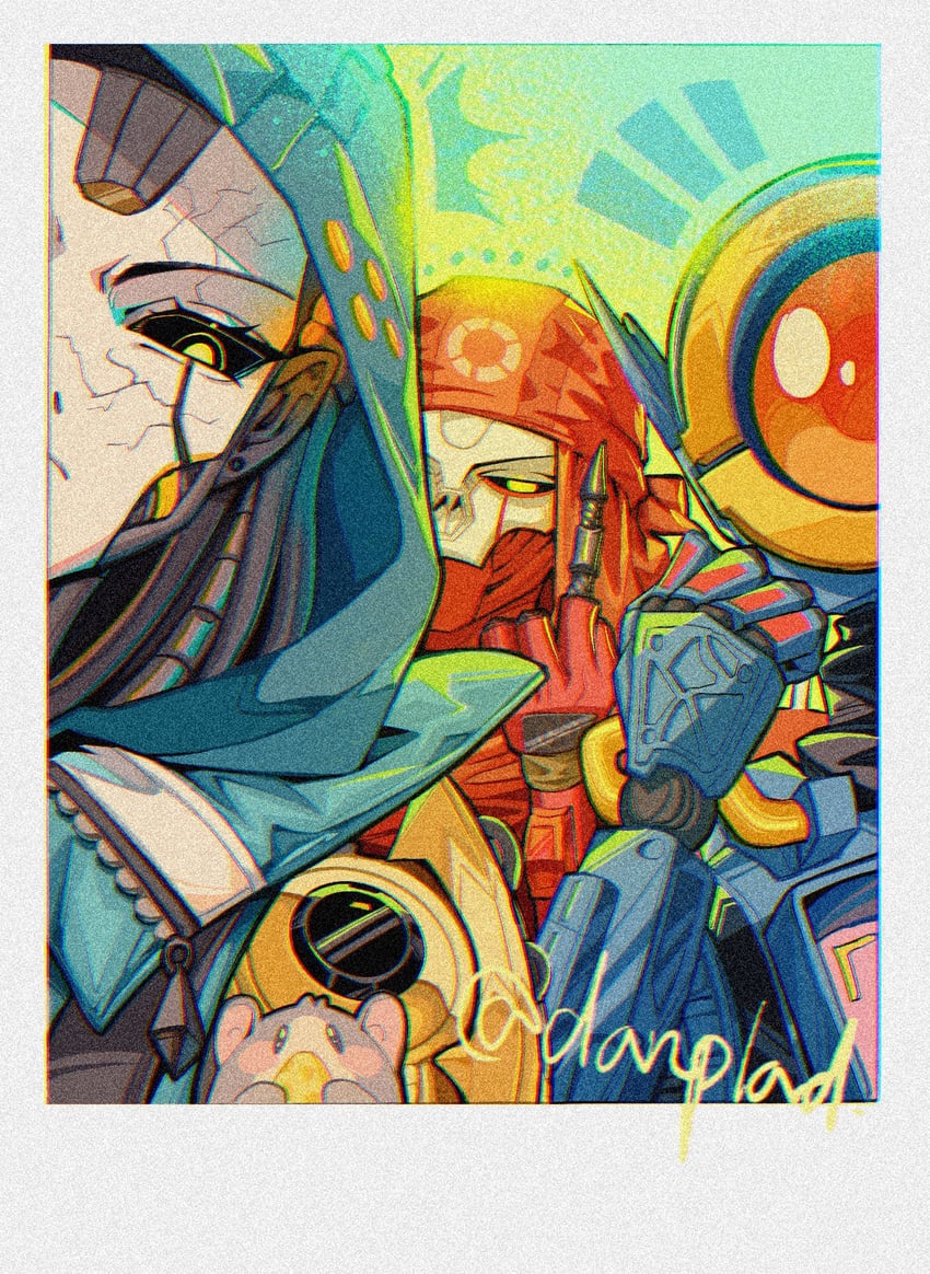 ash, revenant, pathfinder, classic revenant, and ash's rat (apex legends and 1 more) drawn by danieldanlllll