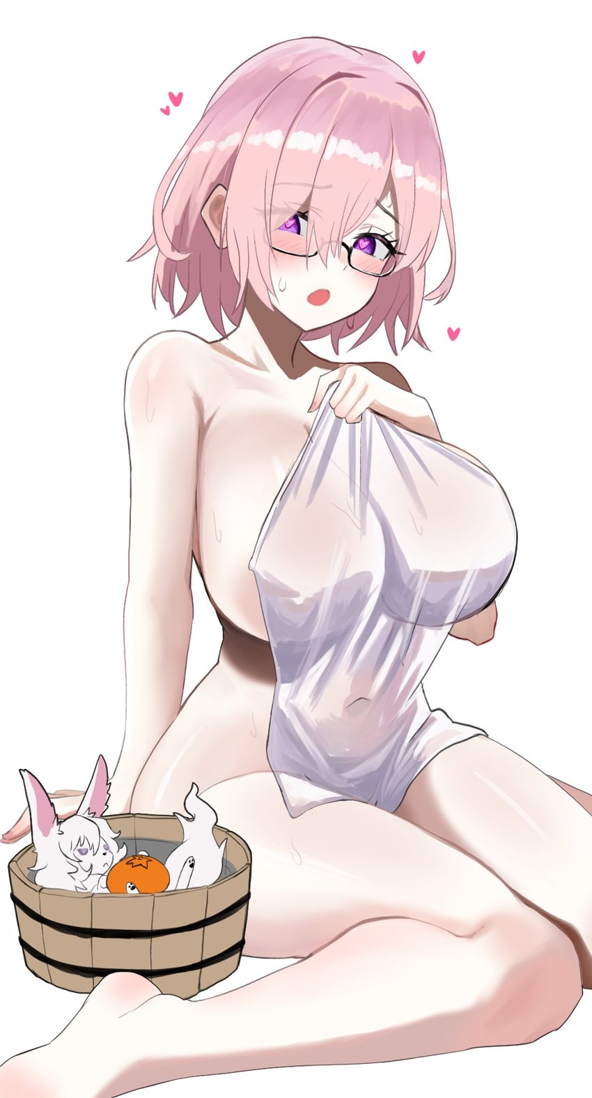 mash kyrielight (fate and 1 more) drawn by desspie