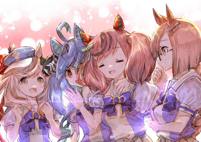 nice nature, twin turbo, matikanetannhauser, and ikuno dictus (umamusume) drawn by usapenpen2019