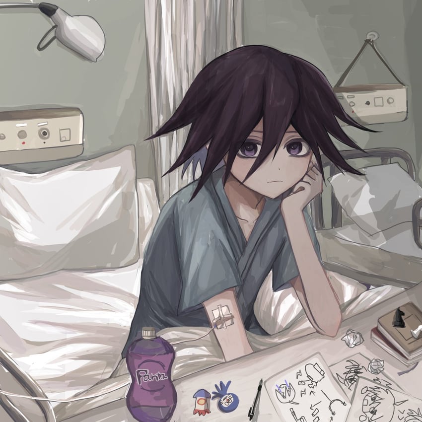oma kokichi (danganronpa and 2 more) drawn by w7324960824577
