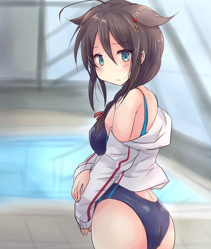 shigure and shigure kai ni (kantai collection) drawn by hirune_(konekonelkk)