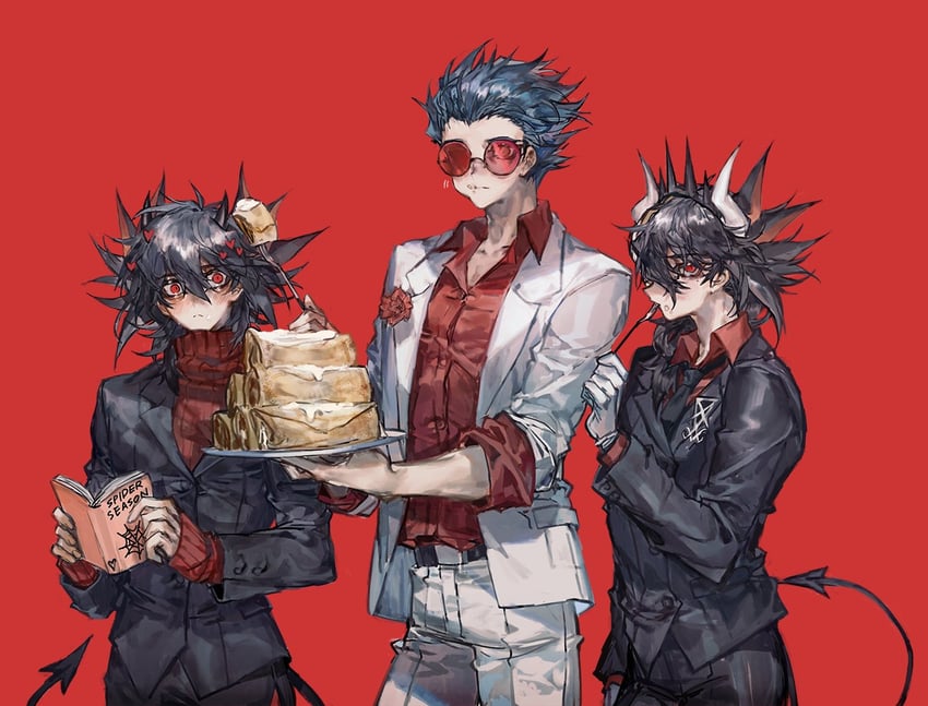 fudo yusei and antinomy (yu-gi-oh! and 1 more) drawn by momentcorefly