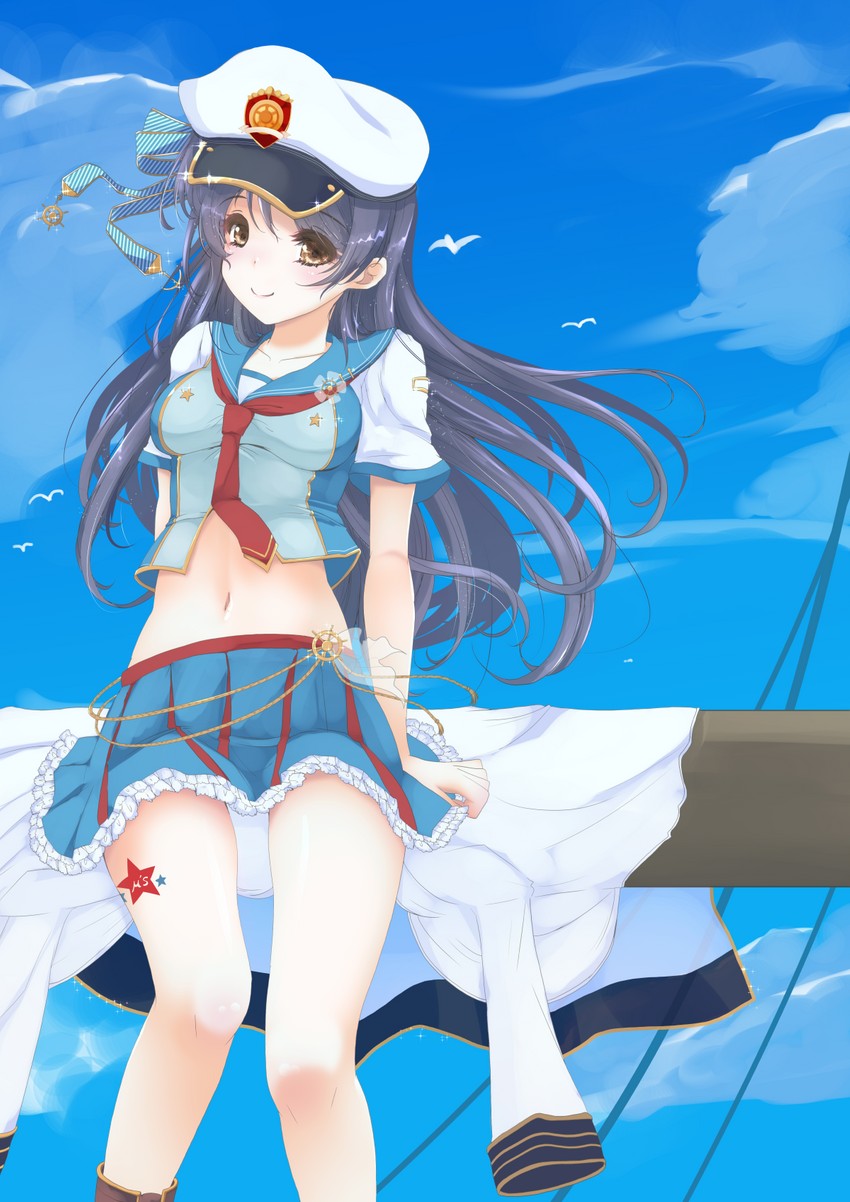 sonoda umi (love live! and 2 more) drawn by frapowa