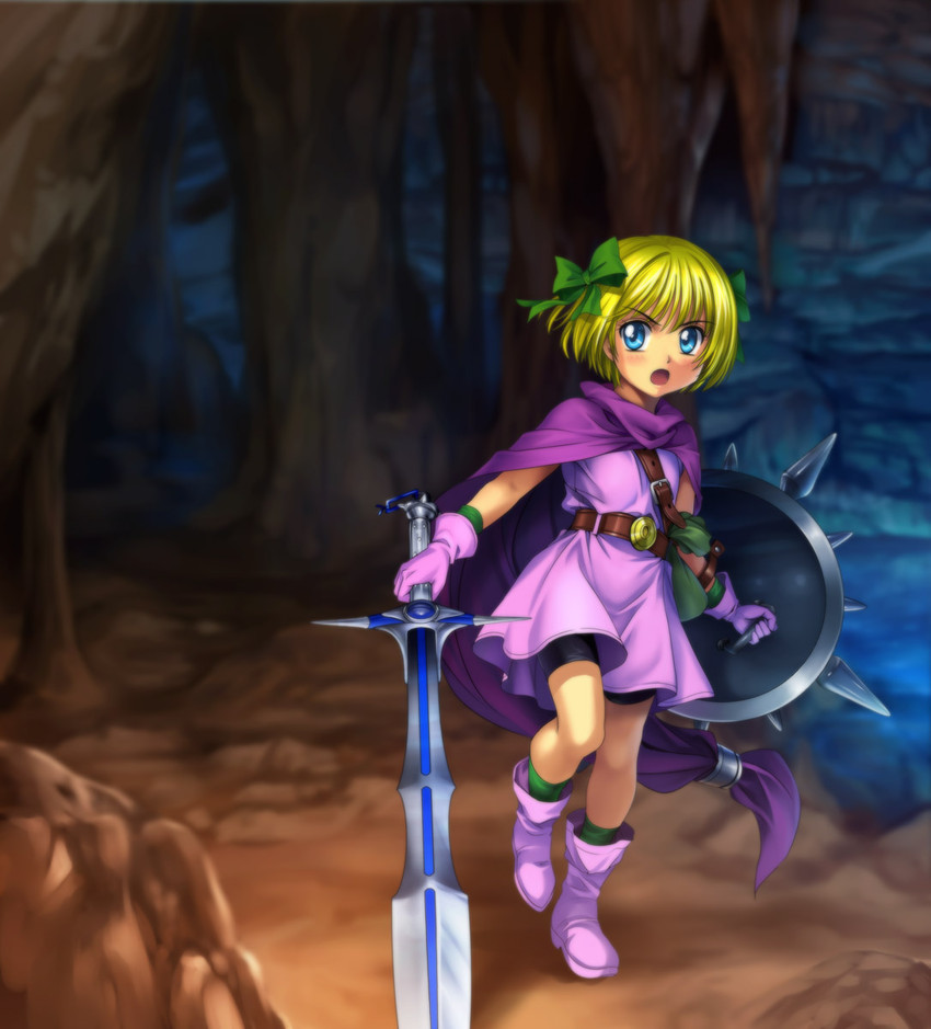 hero's daughter (dragon quest and 1 more) drawn by mutsuki_(moonknives)