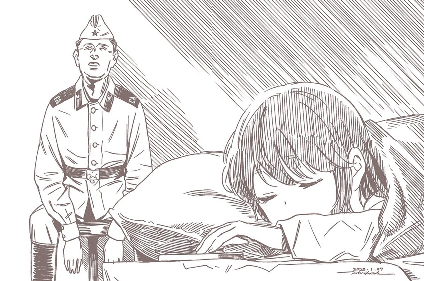 shima rin (real life and 1 more) drawn by horikou