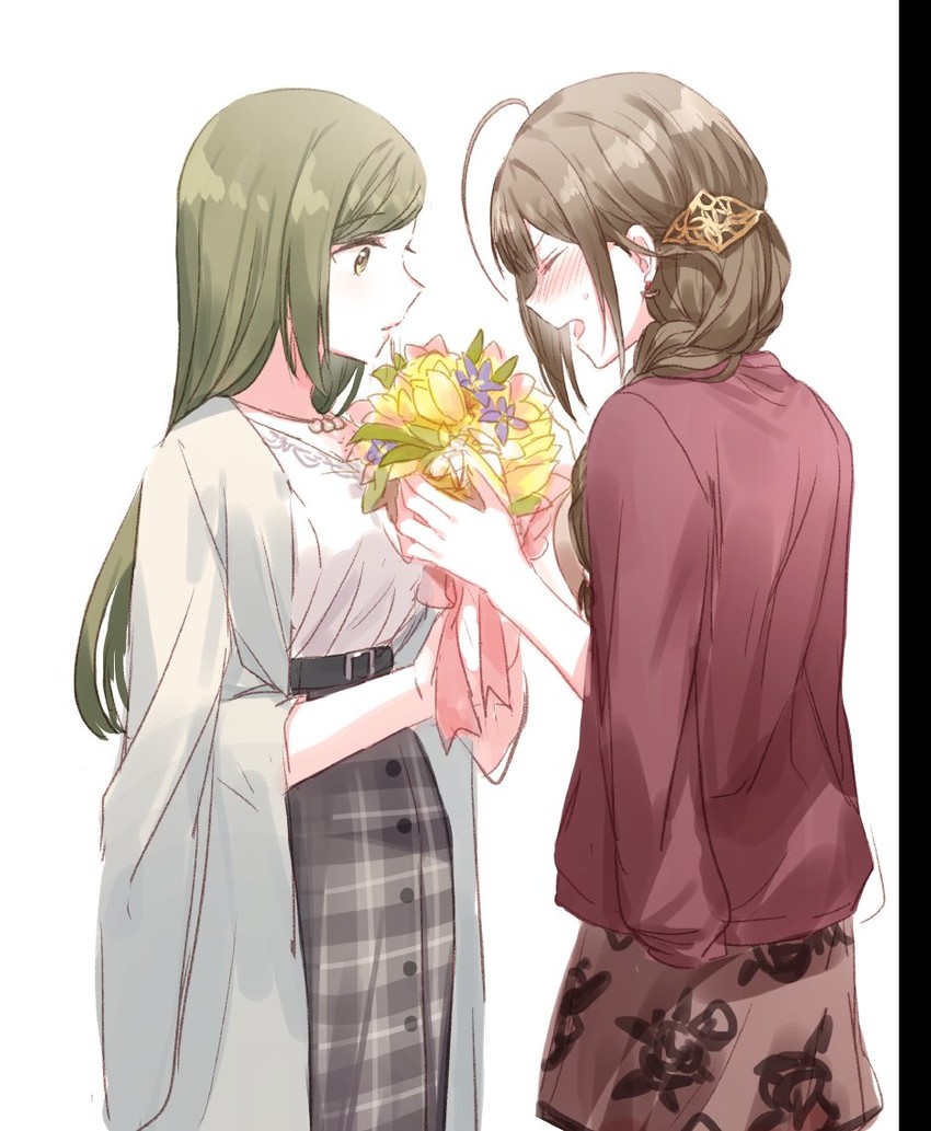 kuwayama chiyuki and nanakusa hazuki (idolmaster and 1 more) drawn by romi_(346_ura)
