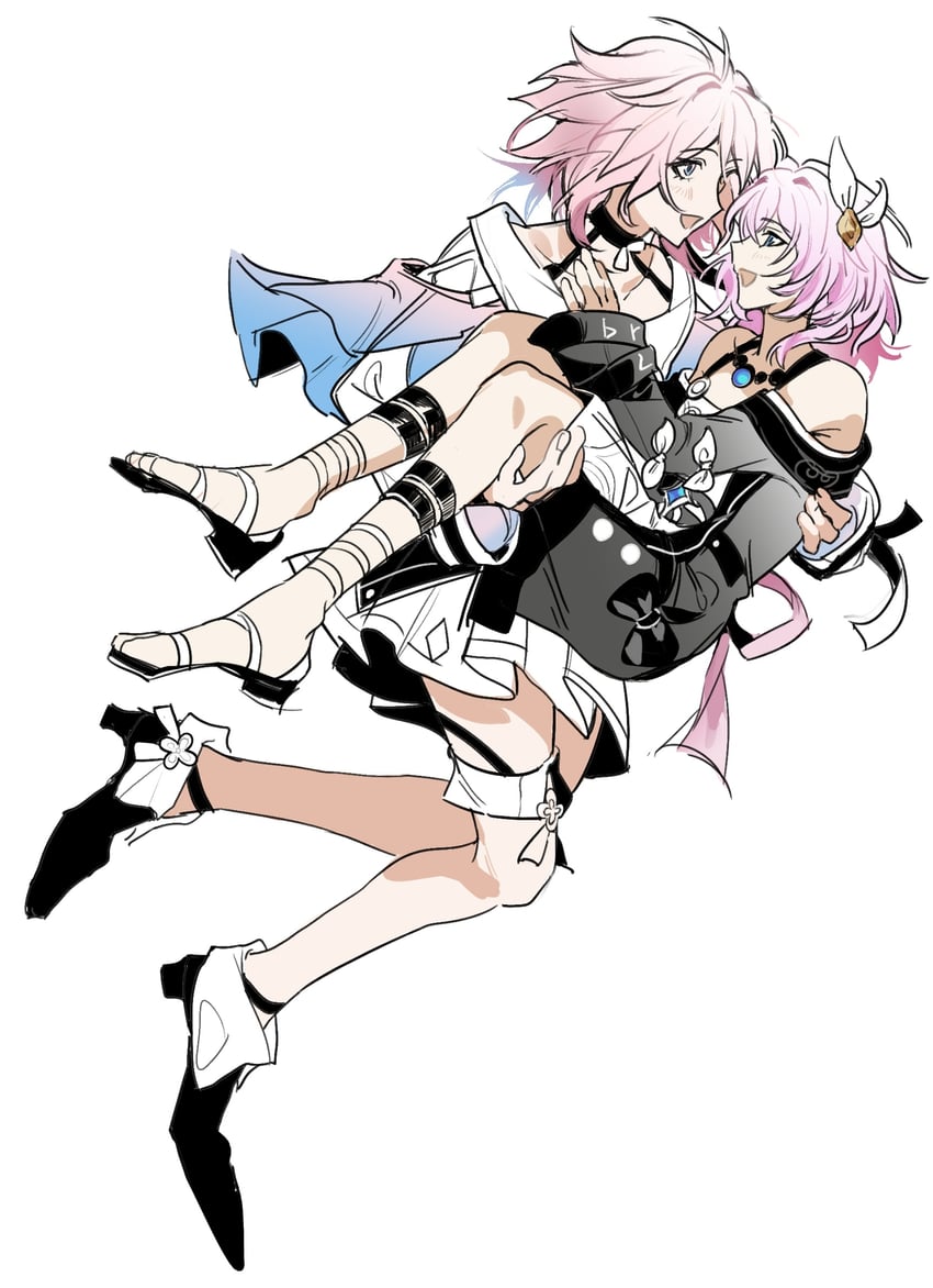 march 7th and cyrene (honkai and 1 more) drawn by huangmen_jijimifan