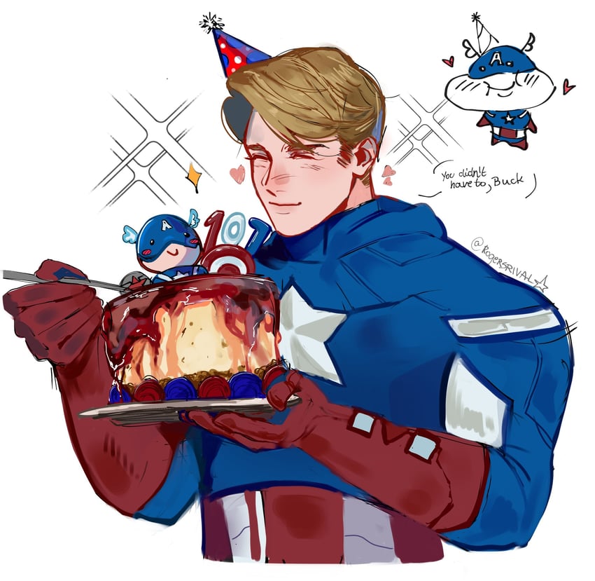 steve rogers and captain america (marvel and 2 more) drawn by rogersrival