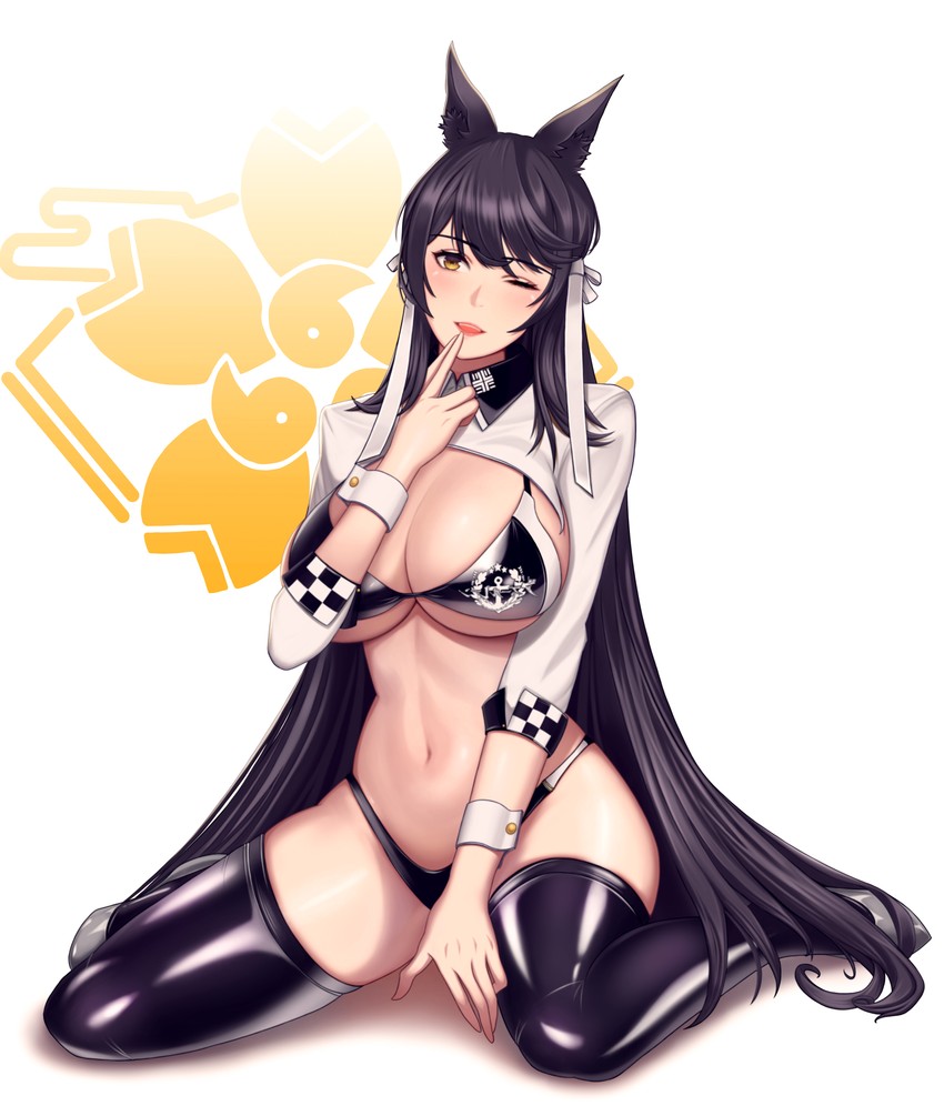 atago (azur lane) drawn by rakuri_(rwrn5475)