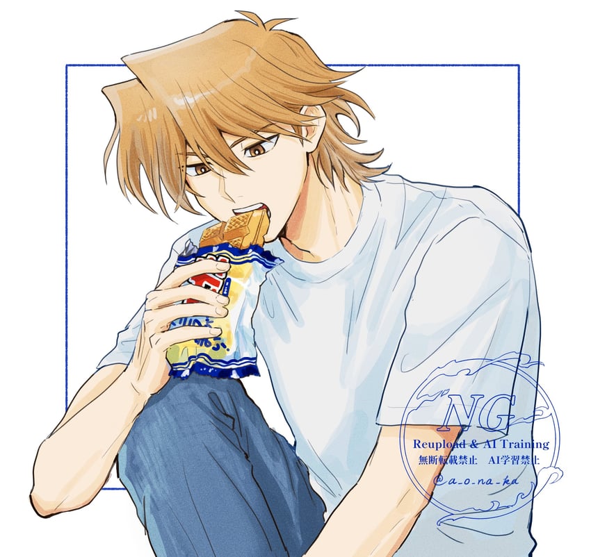 jonouchi katsuya (yu-gi-oh! and 1 more) drawn by a_o_na_ka