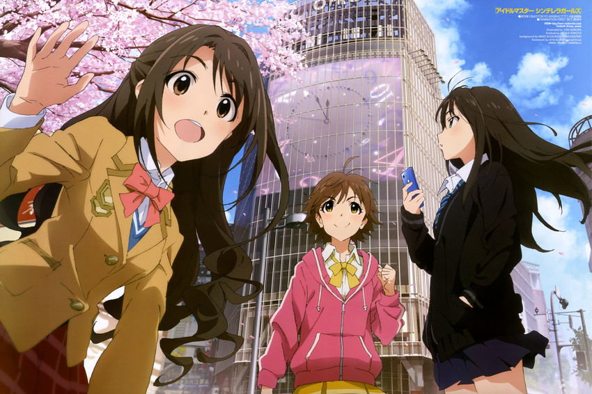 shibuya rin, shimamura uzuki, and honda mio (idolmaster and 2 more) drawn by uemura_jun