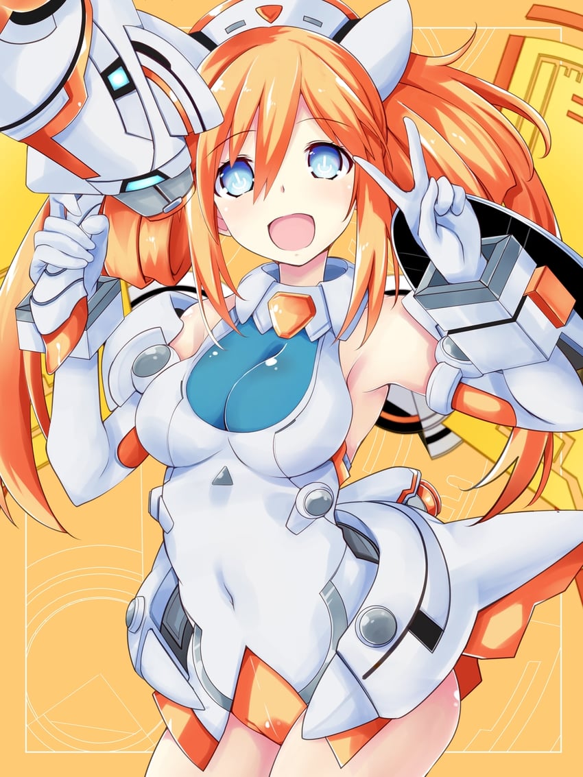 orange heart (neptune and 1 more) drawn by iwashi_dorobou_-r-