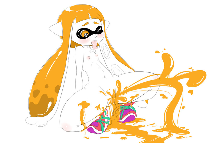 inkling player character and inkling girl (splatoon and 1 more) drawn by ultra-ryo