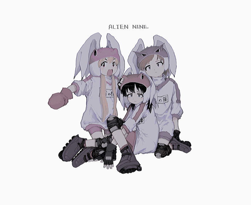 ootani yuri, borg, tomine kasumi, and kawamura kumi (alien nine) drawn by watashi_desu.