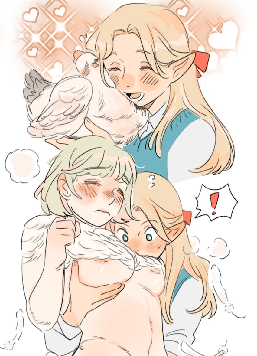 marcille donato and falin touden (dungeon meshi) drawn by milfcookiesimp