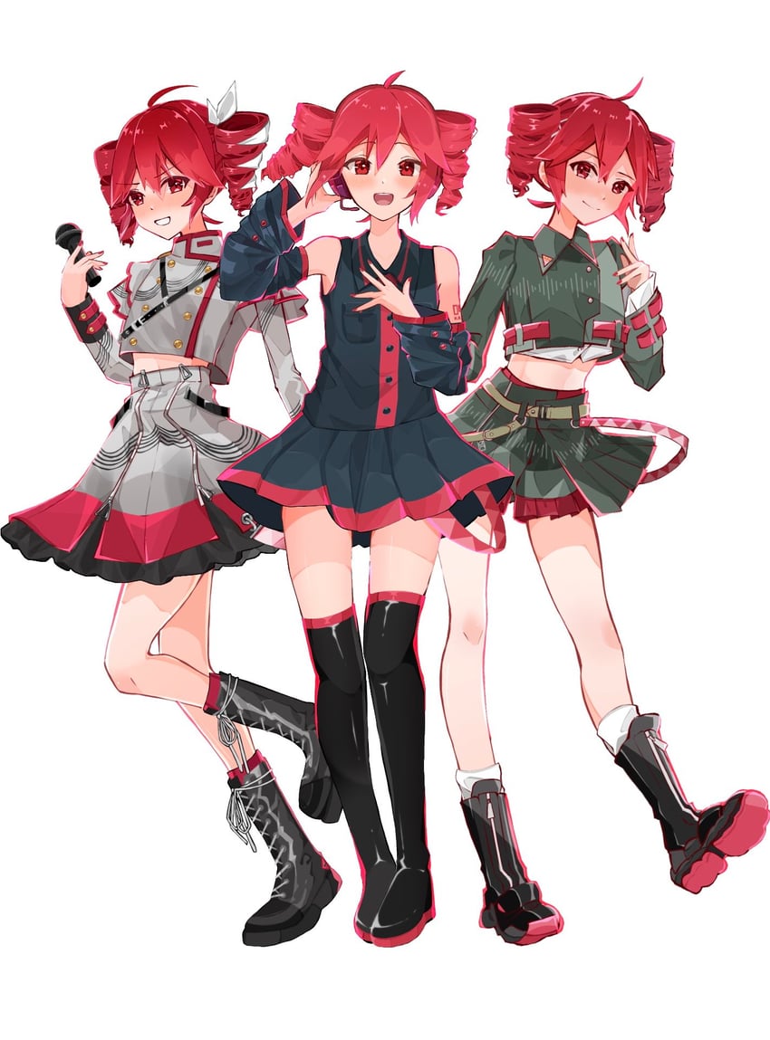 kasane teto (utau and 2 more) drawn by tu_gumi