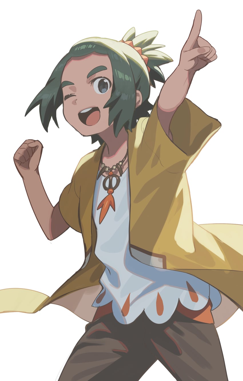 hau (pokemon and 1 more) drawn by bin_(bottle_crown)
