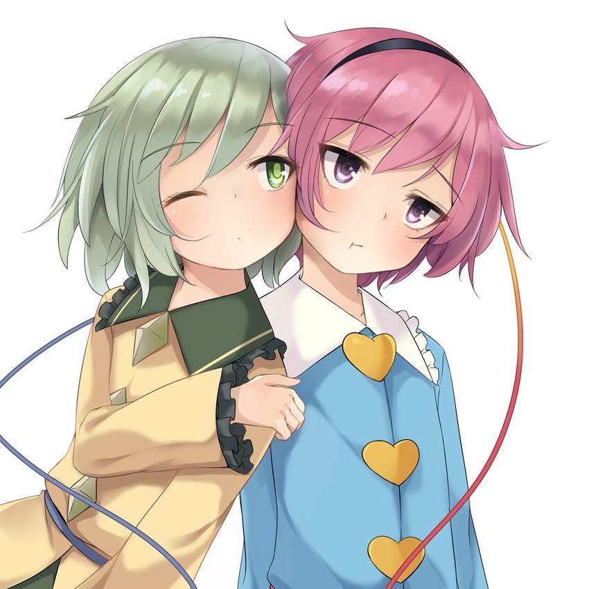 komeiji koishi and komeiji satori (touhou) drawn by arai_togami