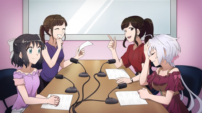 yukine chris, kohinata miku, iguchi yuka, and takagaki ayahi (real life and 1 more)